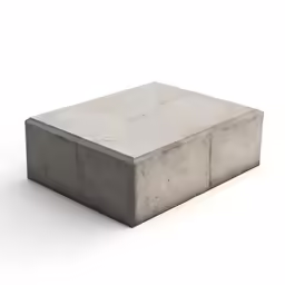 concrete table on white background 3d model