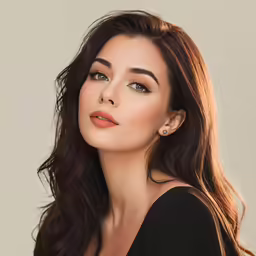 an attractive young woman wearing a black dress