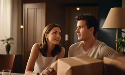two people are sitting at the table with coffee