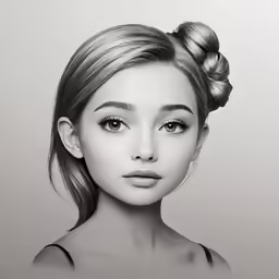 black and white photo of a beautiful woman