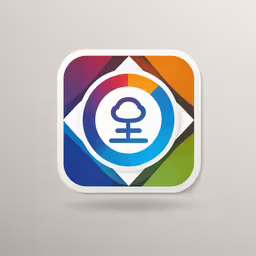 a rainbow - hued circle logo, with the symbol for the zodiac sign,an abstract photo of the symbol for the zodiac