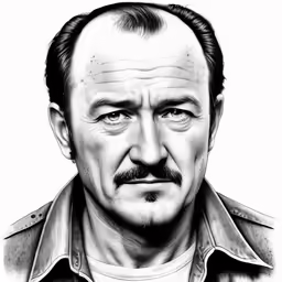 a man with a mustache is shown in this drawing