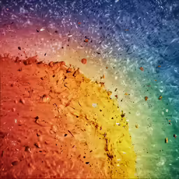 water drops on a window glass while it reflects the color of the rainbow