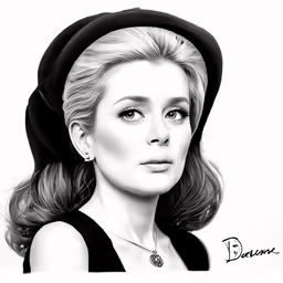 an image of a lady wearing a hat