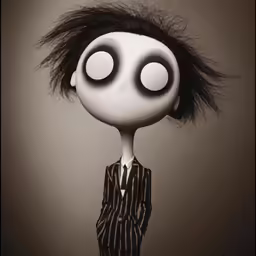 a cartoon character is dressed in a suit
