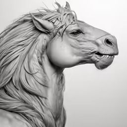 an animal is shown with long hair