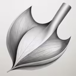 an intricately designed metal object with leaves on it