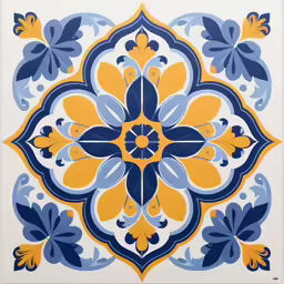 the image is of an ornate pattern on tile