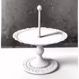 black and white photo of a tray with an object on top