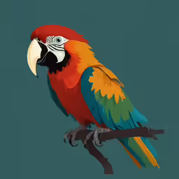 a colorful bird sits on the branch of a tree