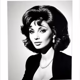 an old black and white photo of a woman