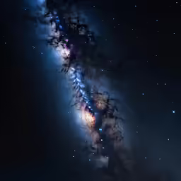 a very large milky and space background