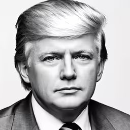 a man in a suit and tie with white hair
