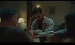 several people around a table drinking coffee