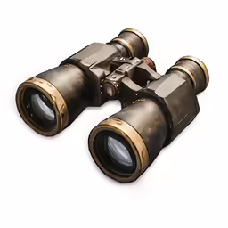 a pair of binoculars is displayed on the white background