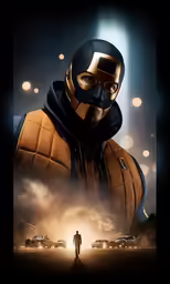 the poster for kick man is shown in full color