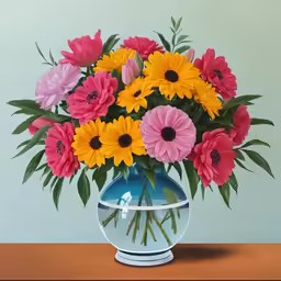 a vase full of flowers sitting on a table