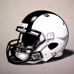 a helmet that is on a table