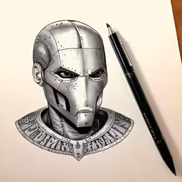 drawing a character from the avengers movie
