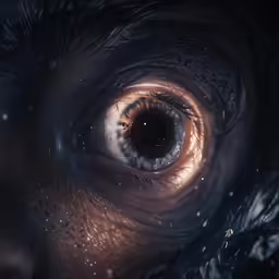 a close up of an eye on a computer screen