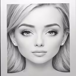 the girl with large eyes is posing for a photo