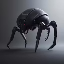 an alien like insect that has claws on its legs