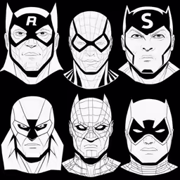 a few character designs for justice and superman