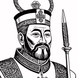 a drawing of the emperor of india