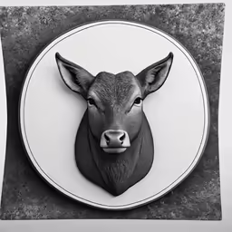 a paper cutting that is on a plate