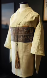 an ancient chinese dress and coat