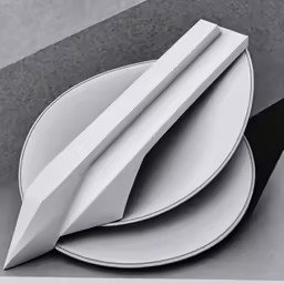 a couple of plates that are on top of each other