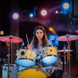 a person that is playing a musical instrument