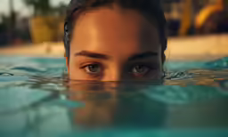a woman that is standing in the water
