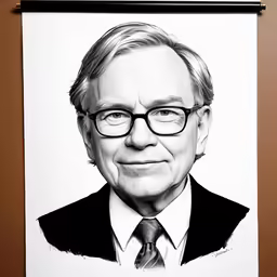 an image of a portrait of bill maher