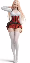 a woman wearing a sexy outfit and stockings