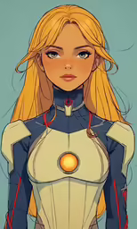 a drawing of a female wearing a suit