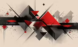 an abstract artwork on a beige background