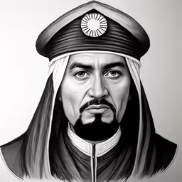 a drawing of king pachin of the royal royal family