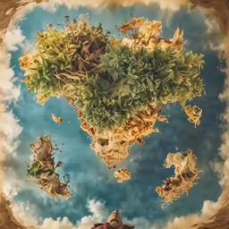 a stylized photo of the earth as it looks