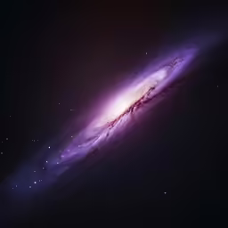 an astronomical object in space, consisting of stars and a galaxy