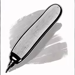 a pen sitting on top of a white paper