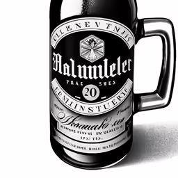 an empty beer bottle is shown in this image