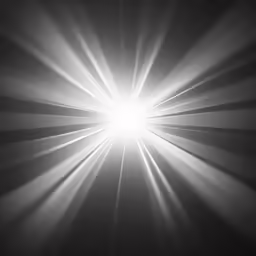 the light is shining brightly over the black ground