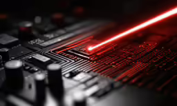 the laser on the keyboard is changing colors