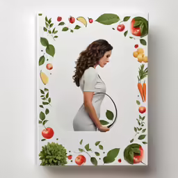 the cover to a book with pictures of a pregnant woman