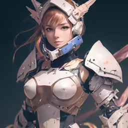 the 3d character is dressed in white with black accents