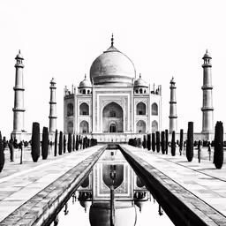 a black and white photo of the tajwalar