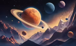 an image of a view of the planets with stars