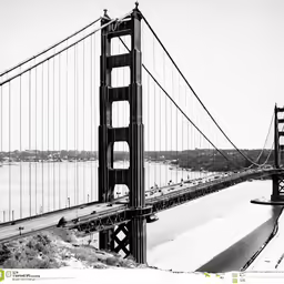 the golden gate bridge in san francisco california during winter