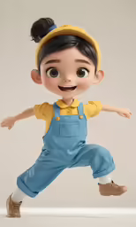 an image of a small child doll with big eyes